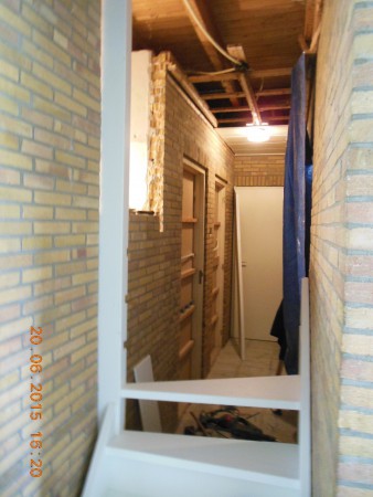 opbouw van de nieuwe trap