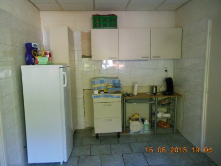 Onze camping keuken in afwachting van