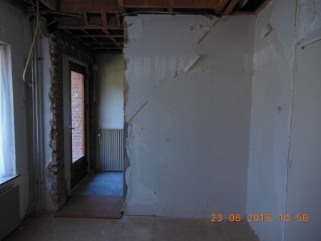 Oude trap helemaal weg