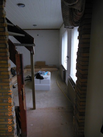 Nu de oude trap nog weg