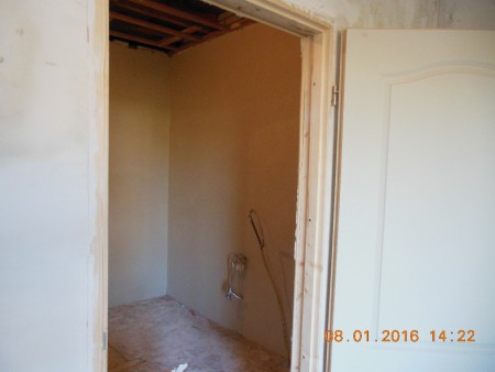 Klaar, nu drogen dan kunnen we tegelen