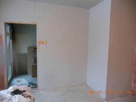 En de eerste laag gaat erop