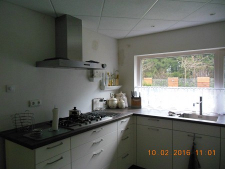 Gaten dicht en aangekleed in afwachting van de definitieve stuc laag